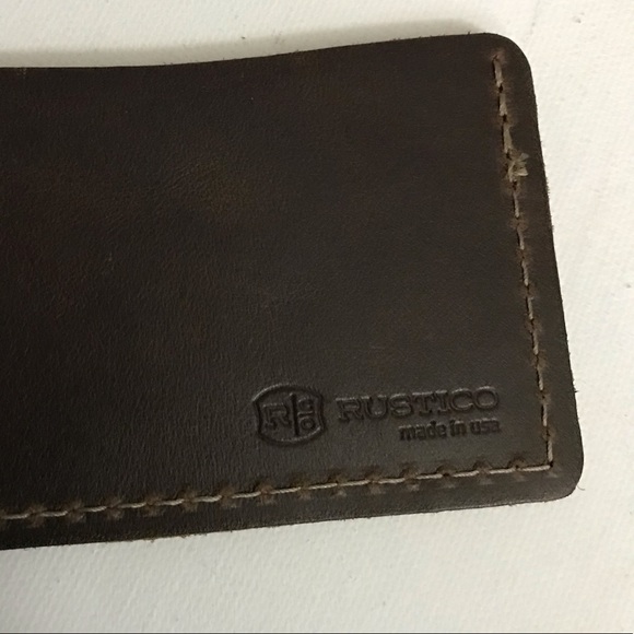 Rustico Credit Card Holder 100% leather Made in USA Brand New - Picture 10 of 10